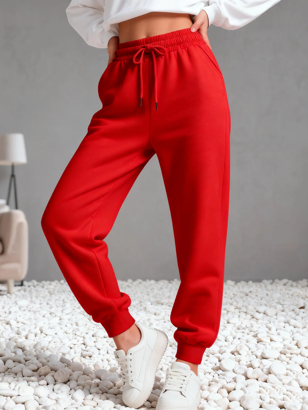 Fleece-Lined Jogger Sweatpants