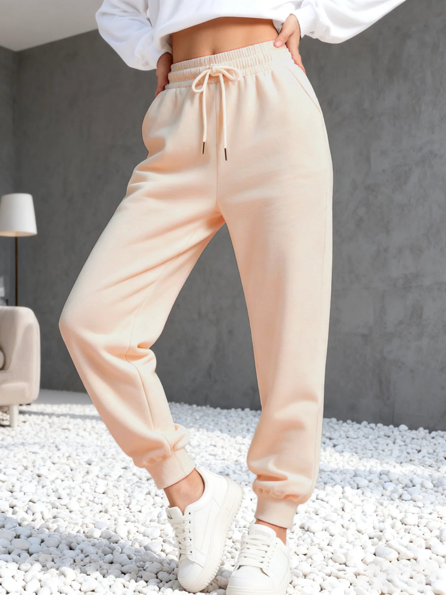 Fleece-Lined Jogger Sweatpants