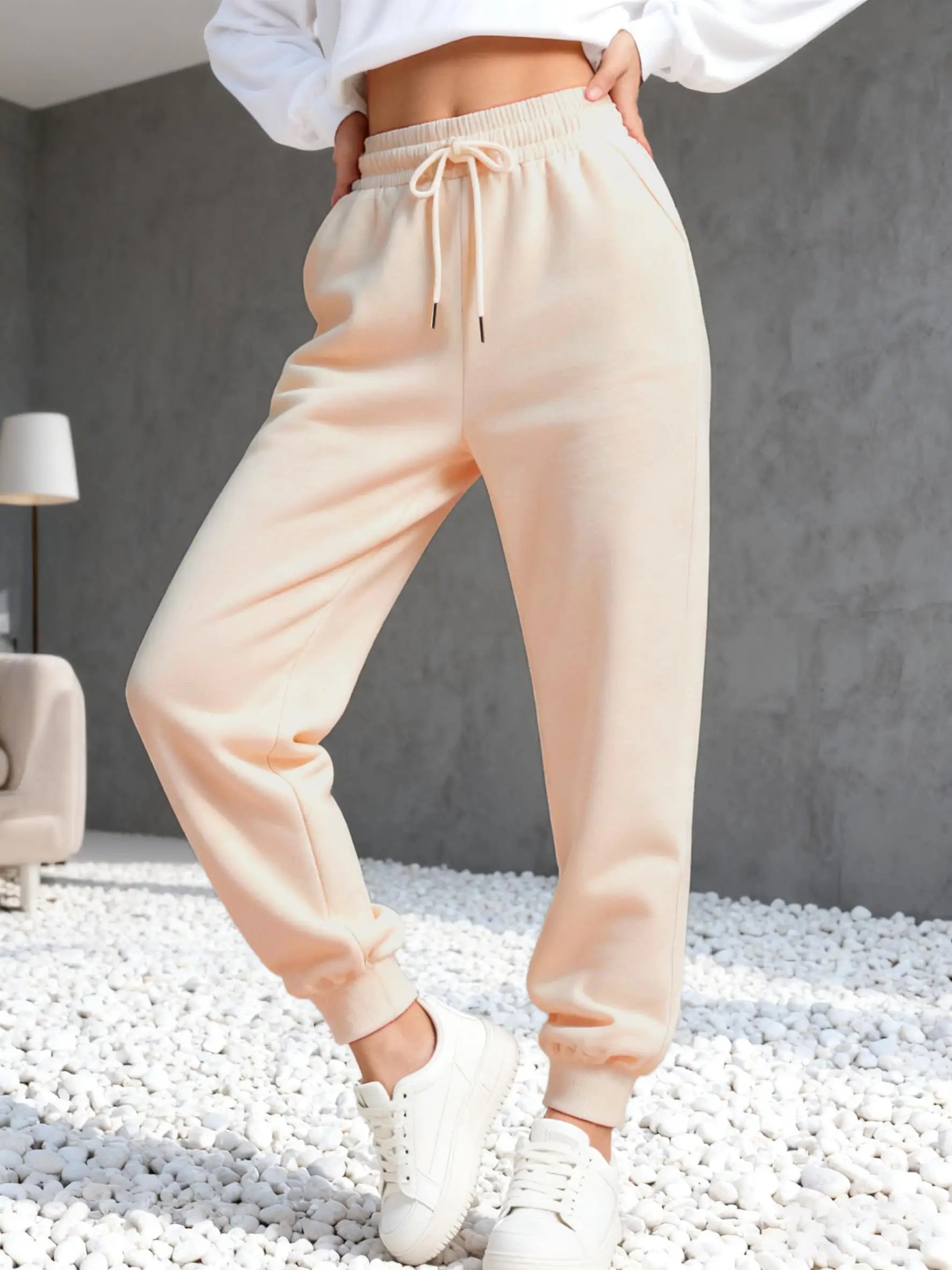 Fleece-Lined Jogger Sweatpants
