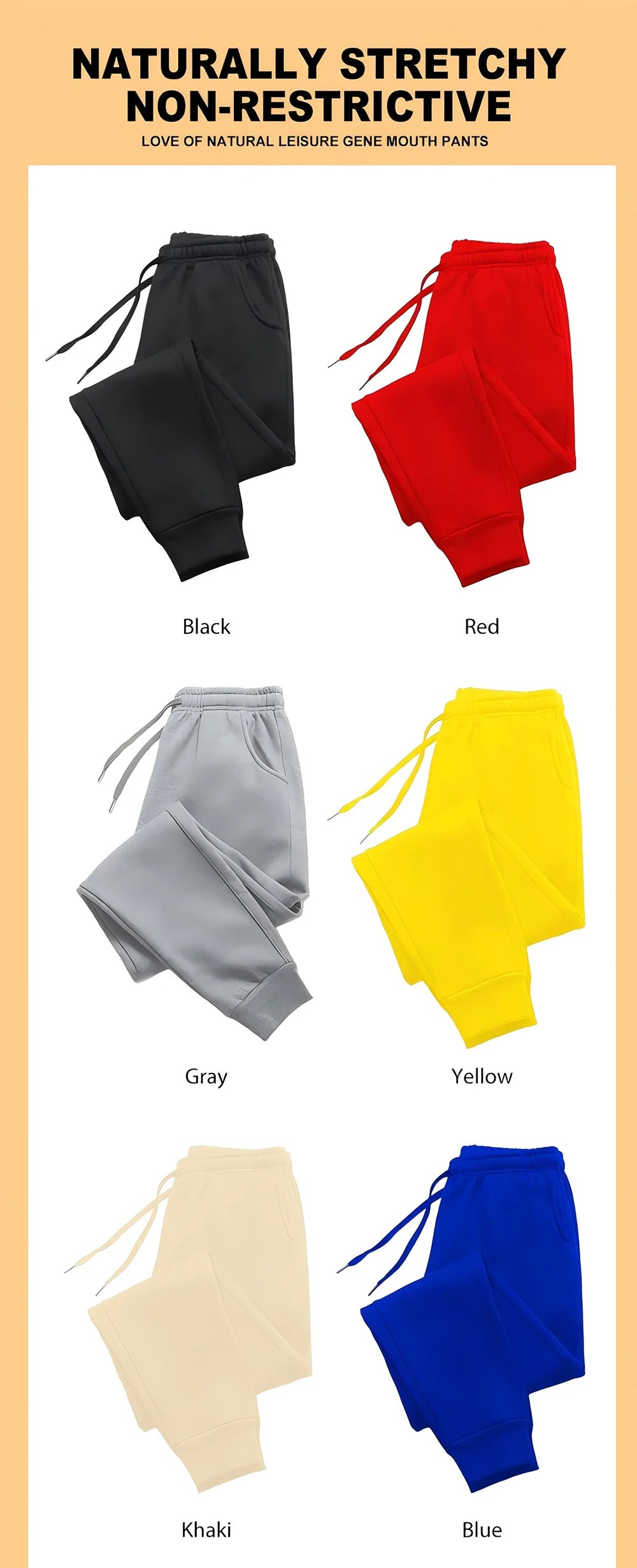 Fleece-Lined Jogger Sweatpants