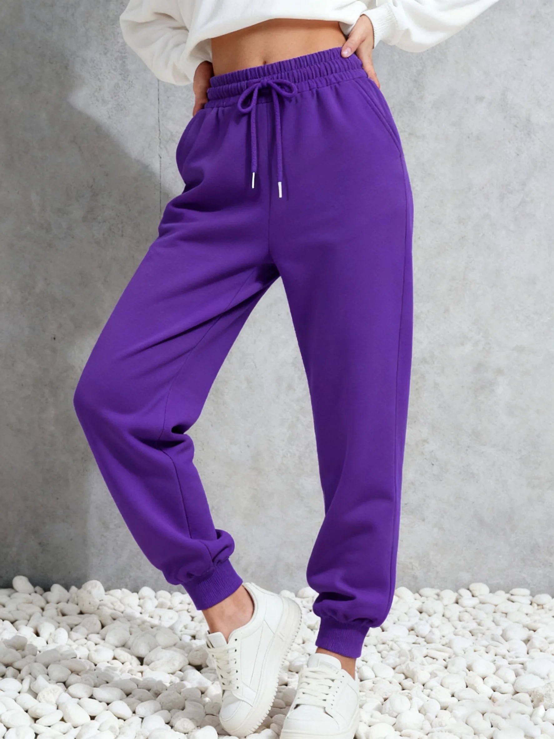Fleece-Lined Jogger Sweatpants