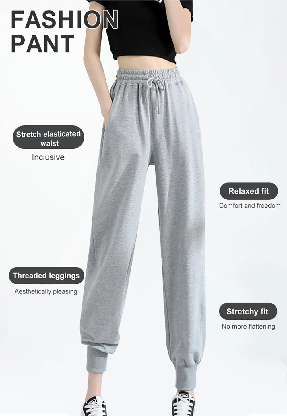 Fleece-Lined Jogger Sweatpants