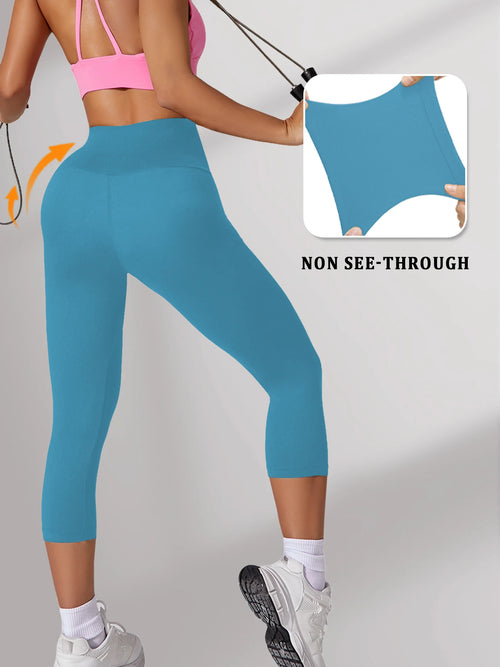 High-Waist Tummy Control Capri Leggings