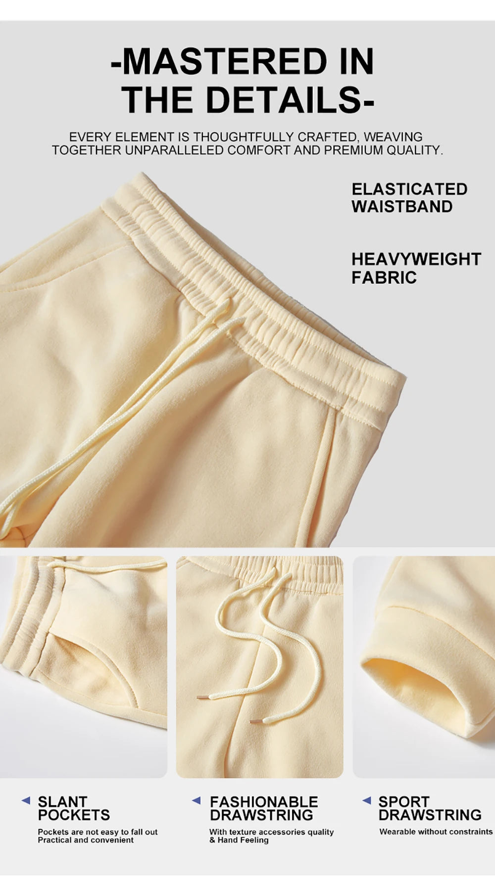 Fleece-Lined Jogger Sweatpants