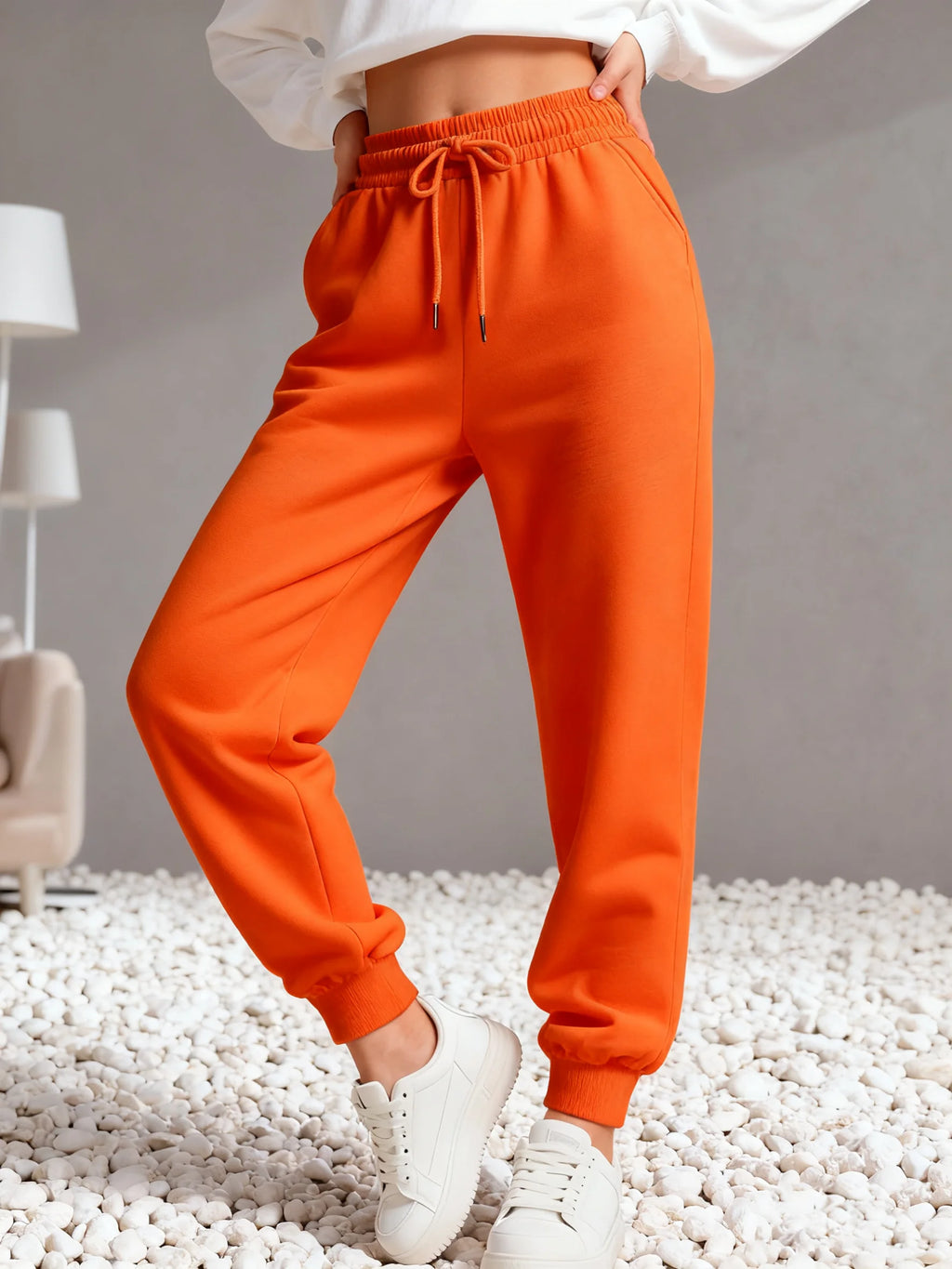 Fleece-Lined Jogger Sweatpants